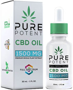 Pure Potent products CBD oil gummies J